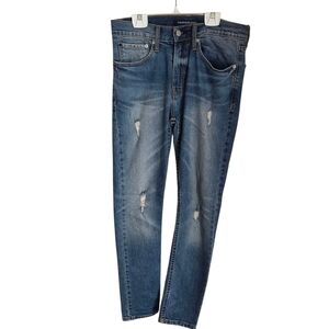 ⭐️Calvin Klein Mens Blue Skinny Jeans with Distressed Details Size 29